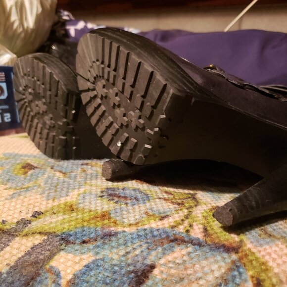 Aldo black leather boots - Picture 6 of 8
